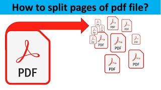 How to split pdf file multiple pages into separate pdf files (Latest)