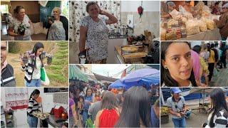 VAMOS PRA FEIRA LIVRE COMPRAR...+ PREPARANDO BOLOS E TORTAS PRA VENDER EM RAINHA ISABEL + GANHEI 