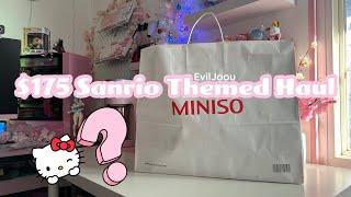 $175 Sanrio Themed @miniso.official Haul unboxing | aesthetic & cozy 