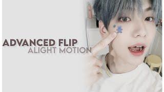 advanced 3d flip transition | alight motion
