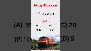 Tricky question for RRB EXAM GRP D #shorts #rrb