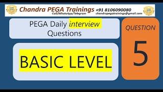 PEGA Basic Interview Question-5||Joining Link Below || Newbatch NOV 27th 2024 || #pega