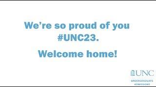 Welcome home UNC '23!