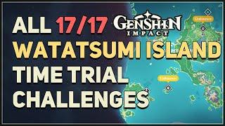 All 17 Watatsumi Island Time Trial Challenges Genshin Impact