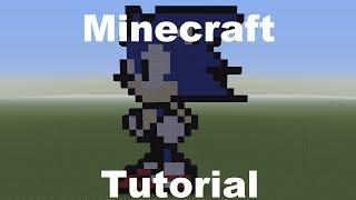 Minecraft Pixel Art Tutorial - Sonic The Hedgehog