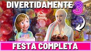 MINHA FESTA DE DIVERTIDAMENTE 3 COMPLETA!!