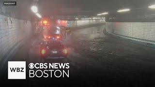 Boston mayor blames climate change for flooded tunnel