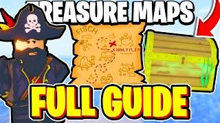 How To GET & USE TREASURE MAPS In Fisch! (FULL GUIDE) How To Find & Fix Treasure Maps Fisch! Roblox