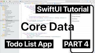 SwiftUI App with MVVM and Protocols | Part 4 | Core Data