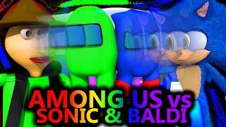 NEW AMONG US vs MINECRAFT BALDI SONIC RTX MOVIE CHALLENGE Cartoon Animation Imposters & Crewmates