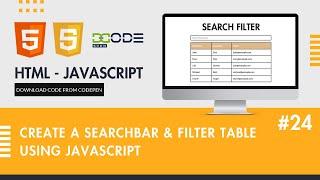 Learn How to Make a Search Filter Table with JavaScript in Hindi | #hindi