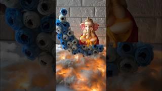 Easy Ganpati decoration idea for home|| #art #love #ganeshchaturthi #ganesha #ganapati #decoration