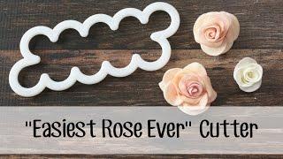 How *I* use the "Easiest Rose Ever" cutter to make a fondant rose