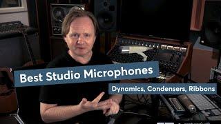 Studio Microphones - best microphones for recording vocals, drums and instruments in the studio