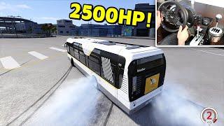 Drifting a 2500HP BUS On Streets! - Assetto Corsa