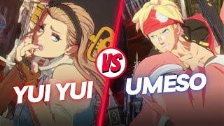 GGST ▰ Yui Yui (A.B.A) Vs umeso (Anji) | Guilty Gear Strive High Level Replay 