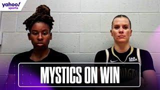 ️ Washington MYSTICS talk WIN against Atlanta DREAM | Press Conference | Yahoo Sports