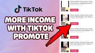 TIKTOK PROMOTE or ADS for Tiktok Seller and Tiktok Affiliate GENERATE more SALES By Promoting Videos