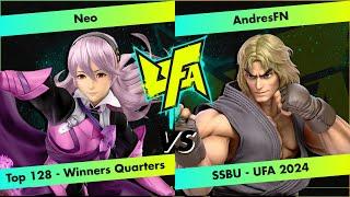 UFA 2024 SSBU - Neo (Corrin) vs AndresFN (Ken) - Top 128 Winners Quarter-Finals  - SSBU Singles