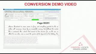 image to text conversion/notepad conversion Crystal ICR demo video