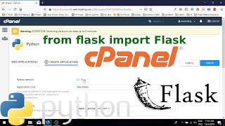 How to install Python App on the Cpanel-based (v78) Shared Hosting (Flask) - NameCheap