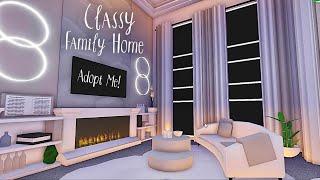 Classy Vibe Aesthetic Family Home - Adopt Me! - Tour and Speed Build - Roblox