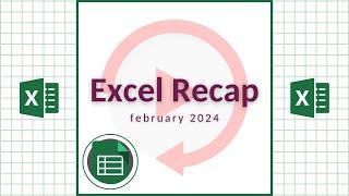 Excel Recap | February 2024‼️ #excel