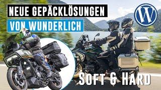 Neue Motorrad-Gepäcklösungen von Wunderlich: X-Case und X-Bag (Alukoffer und Softbags)