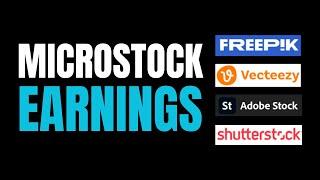 MicroStock EARNINGS After 9 Months PASSIVE INCOME with MIDJOURNEY AI? Freepik Shutterstock Vecteezy