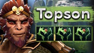 Топсон на Манки Кинге бежит во врагов! - Topson Monkey King 7.37 DOTA 2