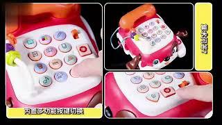 KB055963Electric lighting universal phone drag cartoon dog baby toy musical telephone car