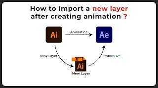 How to import a new Illustrator(Ai) layer in After Effects(Ae) once you done animation?