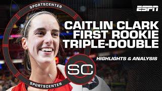 Caitlin Clark's HISTORIC triple-double helps Fever rally past top-ranked Liberty | SportsCenter