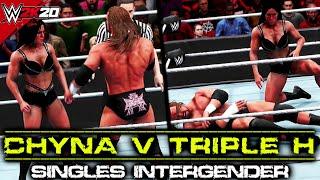 WWE 2K20 Chyna vs Triple H | Intergender Singles Match | PC Mods