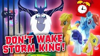 Don't Wake Daddy Storm King My Little Pony Game w/ Twilight Sparkle, Rainbow Dash & Fluttershy!