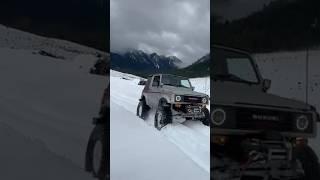 Pray for more snow! #snowwheeling #offroad #jeep #jk #tj #xj #jl #jt #mj #snow #toyota4x4 #samurai