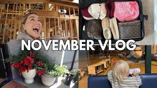 VLOG: Cabin Renovation TOUR of Updates! Packing for Holidays, Travel with a Toddler | Julia & Hunter