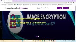 Image Encryption & Decryption Project using Python Django Project