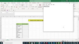 Assign serial numbers to duplicate values in Excel