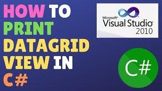 How To Print Datagridview In C#