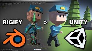 Blender 2.82 - Rigify to Unity Tutorial - How to Export a Rigify Character and Import it into Unity