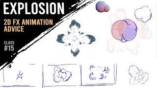 How to animate explosions  ["Basics of 2D FX" course]