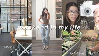 Weekend vlog | nail appts, Whole Foods grocery shopping, cleaning & grwm