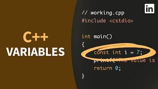 C++ Tutorial - Define and initialize VARIABLES