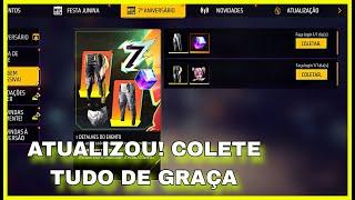 ATUALIZOU! COLETE CUBO MÁGICO DE GRAÇA E CALÇA ANGELICAL E NOVA PERSONAGEM KASSIE NO FREE FIRE