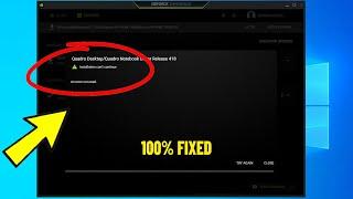 Fix GeForce Experience installation Cannot continue - an error occurred Try Again | How To Fix it 