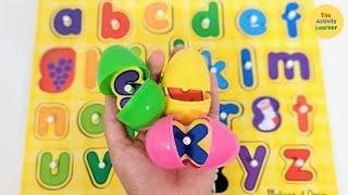 Learn Letters | Surprise Eggs | Uppercase and Lowercase Letters | Educational Videos for Children