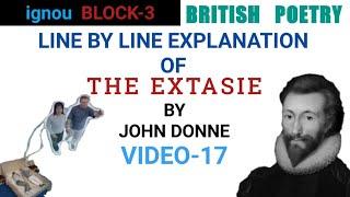 THE EXTASIE by JHON DONNE