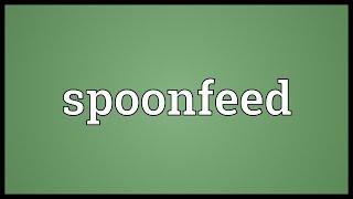 Spoonfeed Meaning