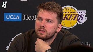 Luka Doncic talks LeBron's Injury & TOUGH LOSS vs Celtics, FULL Postgame Interview